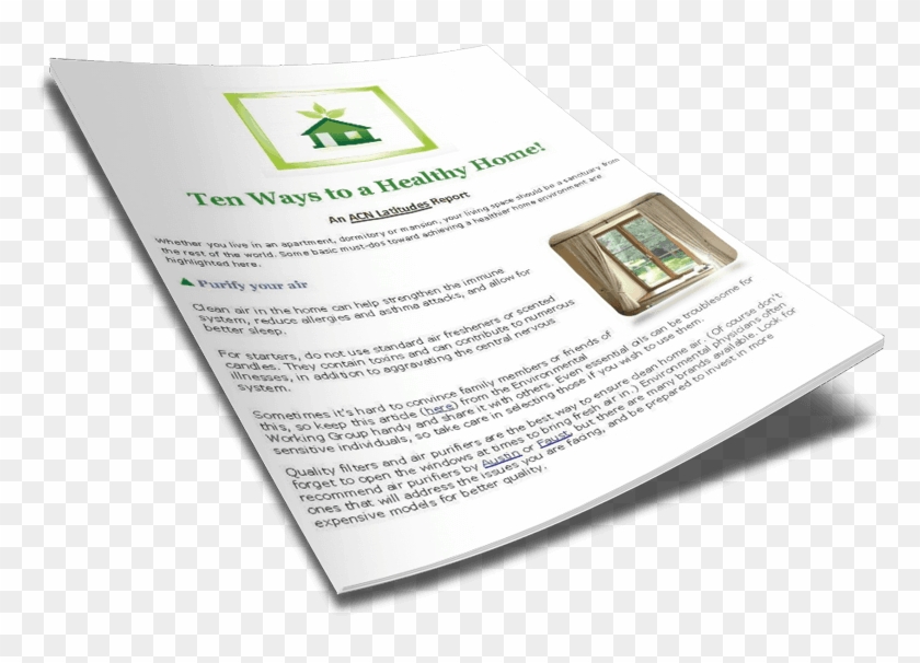 10 Ways To A Healthy Home - Flyer Clipart