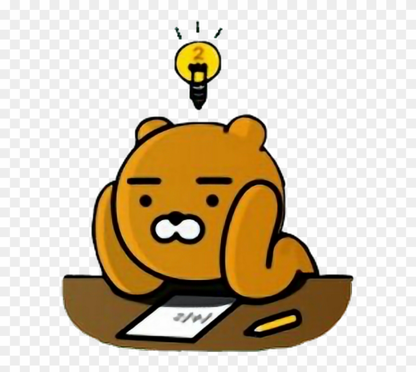 #ryan #bear #kakaofriends #kakao #cute #kawaii #bts - Kakao Gif Clipart #3540555