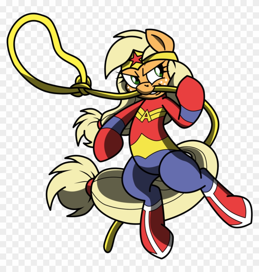 Wondermare And Her Lasso Of Truth - Cartoon Clipart #3541394