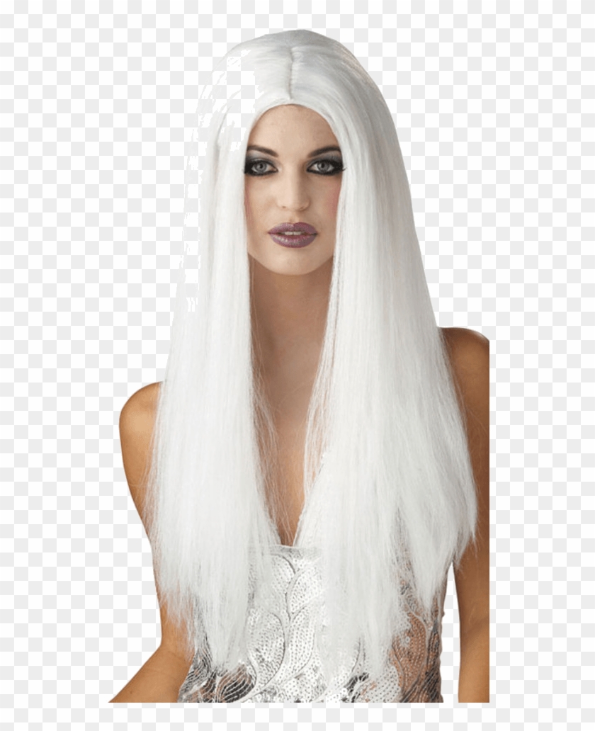 Women's White Wig - White Wig Clipart
