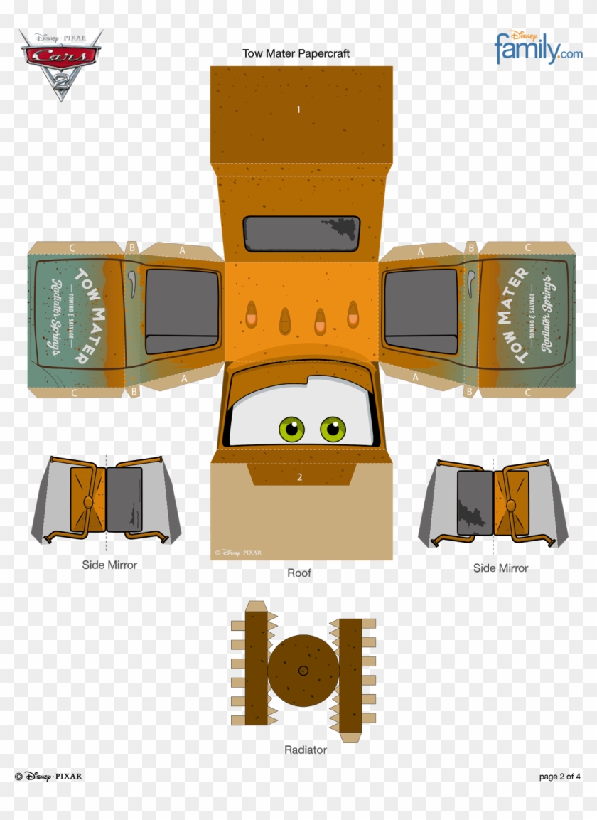 K - Carros Disney Para Montar Clipart