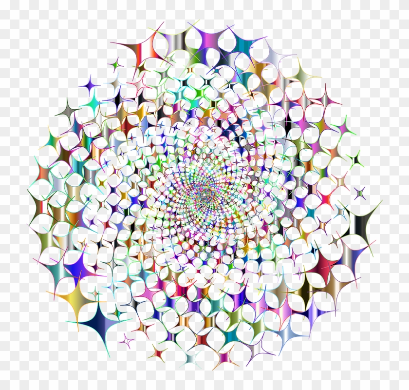 Colorful Prismatic Chromatic Rainbow Starburst - Rainbow Starburst Transparent Clipart #3541947