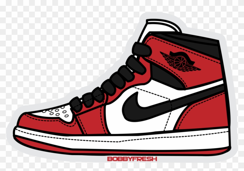 Jpg Transparent Library Basketball Shoe Free On Dumielauxepices - Air Jordan 1 Sticker Clipart