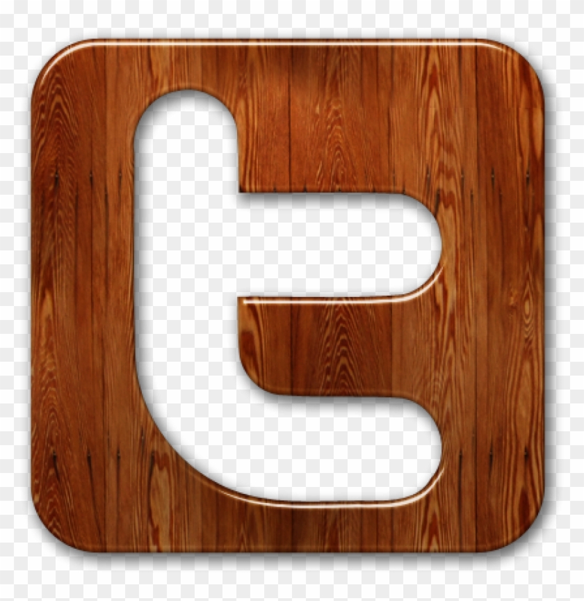 Squarefour - Org - Social Media Wood Icons Clipart #3542040
