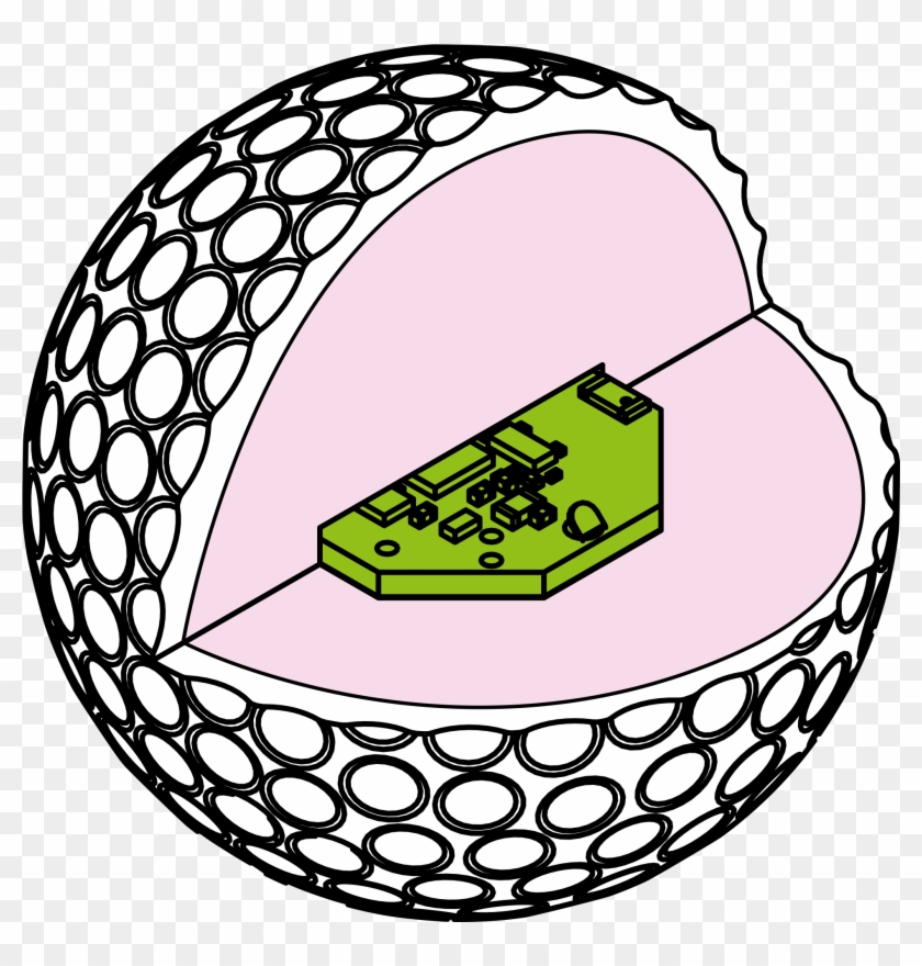 Golf Clip Ball - Smart Golf Ball - Png Download