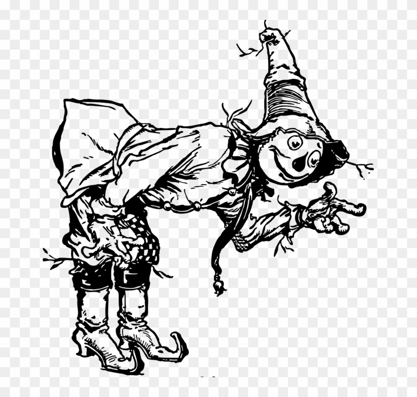 Wizard Of Oz Book Scarecrow Clipart
