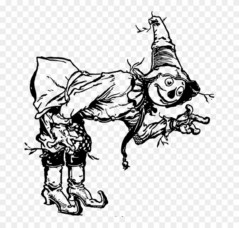 Wizard Of Oz Book Scarecrow Clipart #3542220