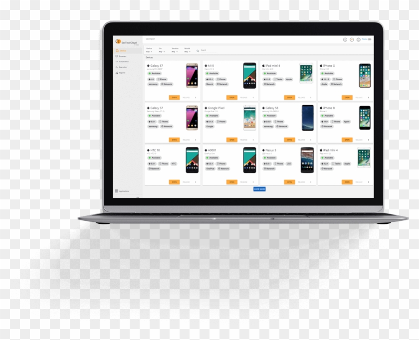 <h2>mobile Test Automation On The Latest Device & Oses</h2> - Netbook Clipart #3542432