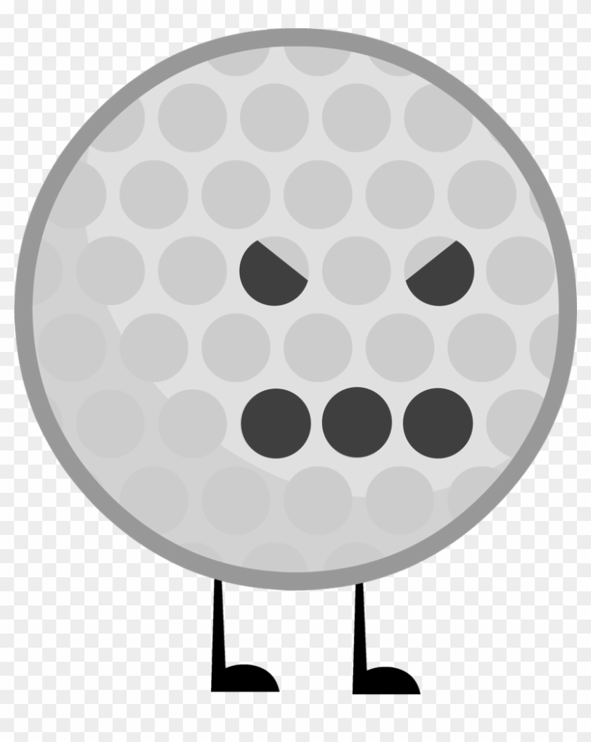 Golf Ball Vector Png - Bfdi Golf Ball Bossy Bot Clipart