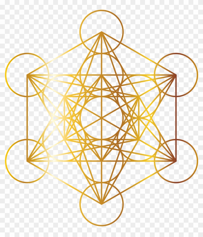 Archangels - Fruit Of Life Metatron's Cube Clipart #3542860
