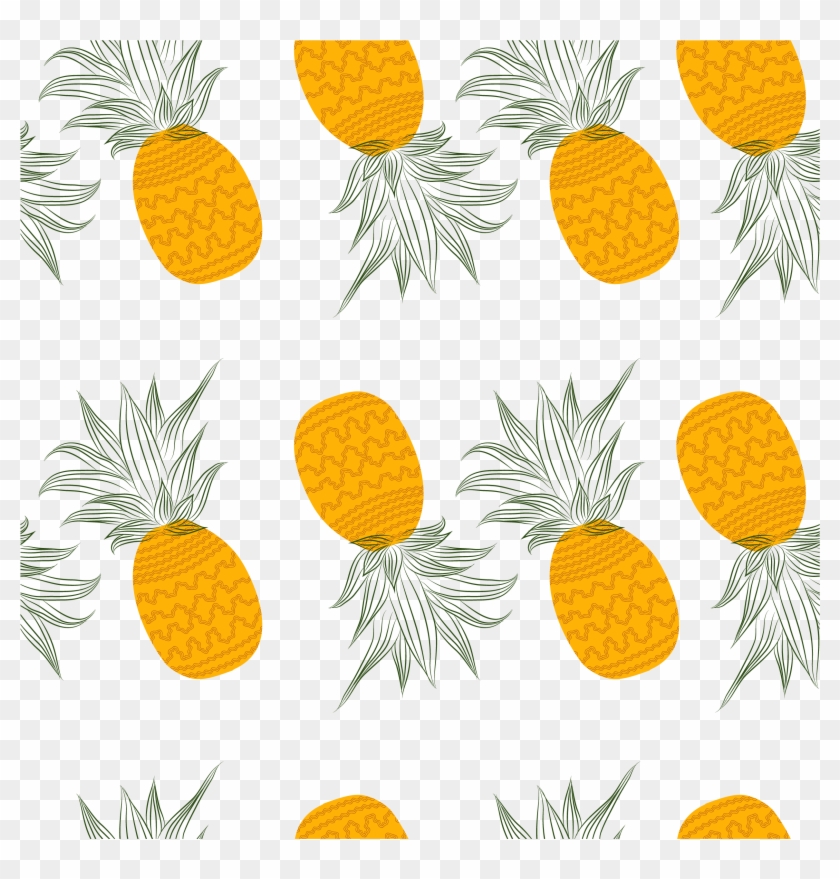 Picture Black And White Juice Fruit Background Transprent - Pineapple Background Png Clipart #3543203