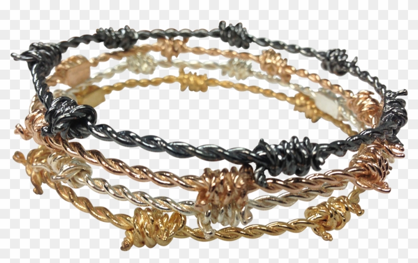 Barbed Wire Bangles - Bracelet Clipart #3543982