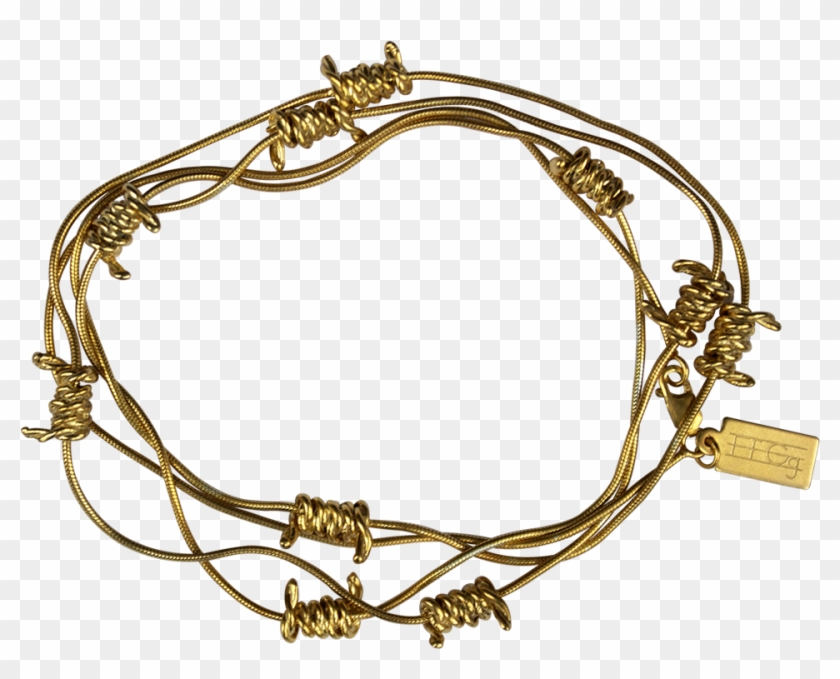 Barbed Wire Wrap Bracelet - Bracelet Clipart