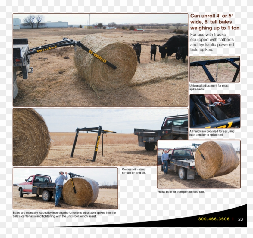 Truck Flatbed - Bale Unroller - 3 Point Bale Unroller Clipart