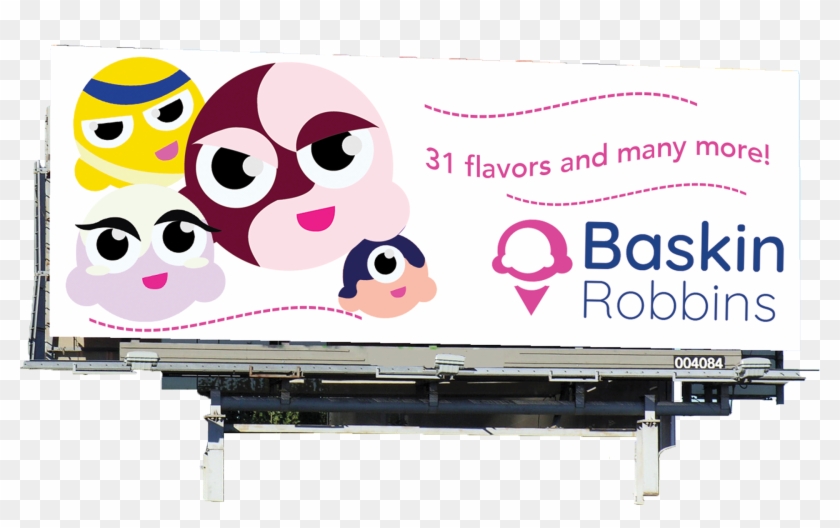 Design Manual For Baskin Robbins - Billboard Clipart #3544403