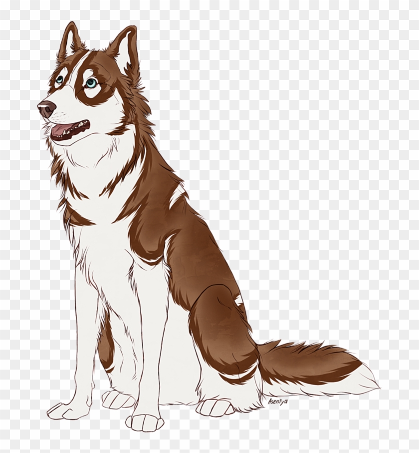 Medium Watercolor Acrylic - Siberian Husky Husky Cartoon Png Clipart