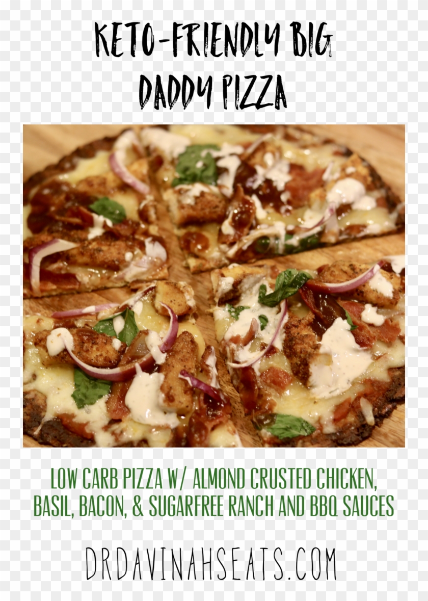 Low Carb & Ketofriendly Pizza Recipe That Uses Cauliflower - California-style Pizza Clipart #3544647