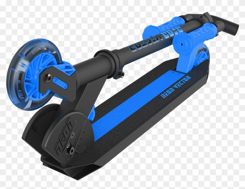 Neon Vector Scooter Clipart #3544963