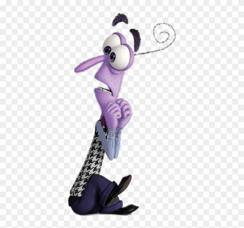 Download Fear Looking Behind His Back Transparent Png - Inside Out Fear Jpg Clipart #3544969