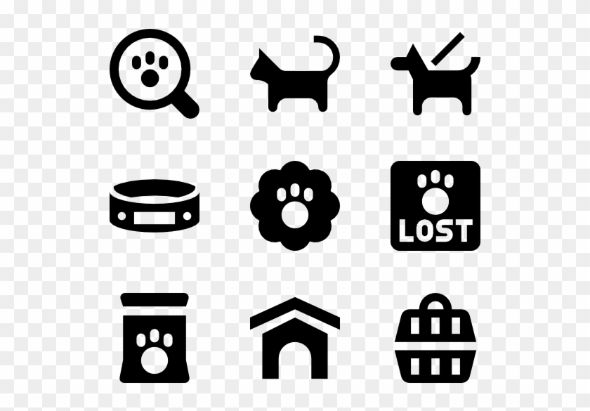 Vector Bone Dog - Services Icon Vector Clipart