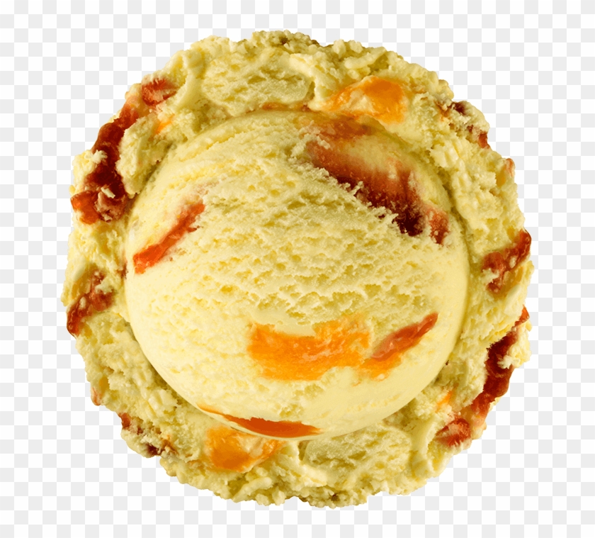 Orange Apricot Ice Cream - Roulade Clipart