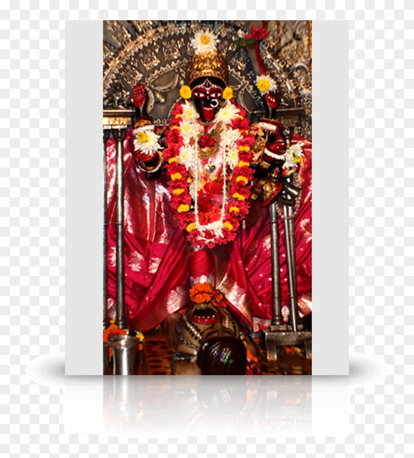 Ma Bhavatarini Kali W/red Sari - Dakshineswar Kali Temple Aarti Clipart