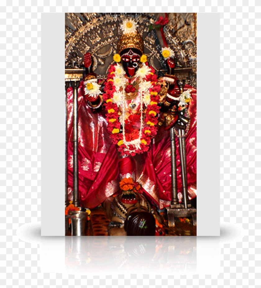 Ma Bhavatarini Kali W/red Sari - Dakshineswar Kali Temple Aarti Clipart #3545738
