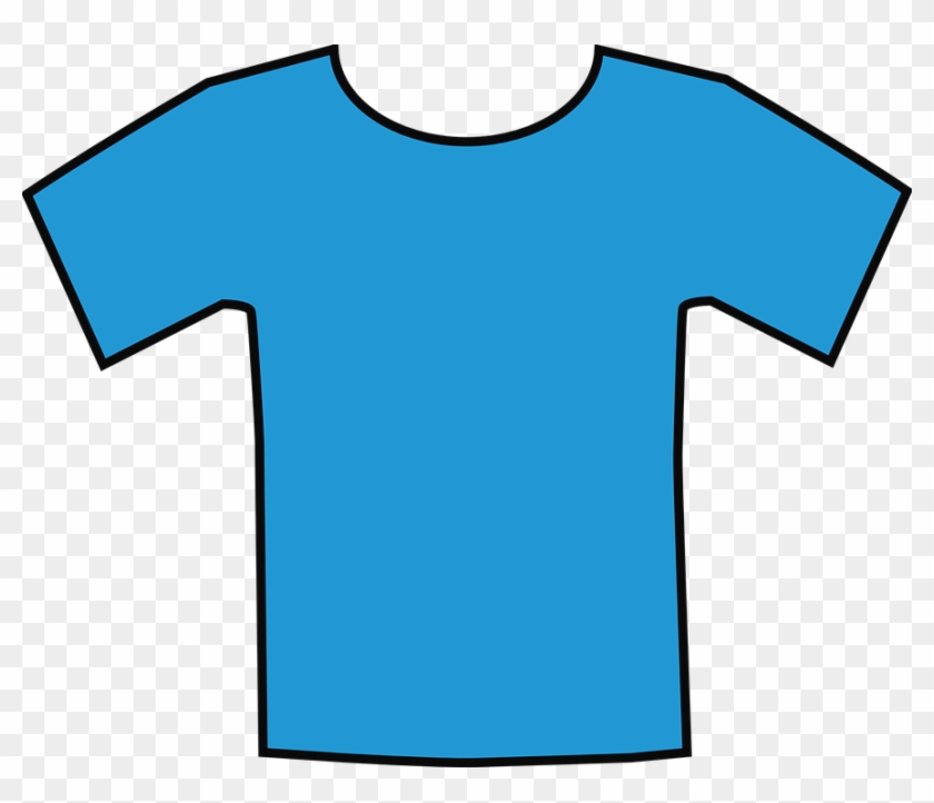 T-shirt Clothing Fashion Shirt Blue - Blue Shirt Clipart - Png Download #3545877