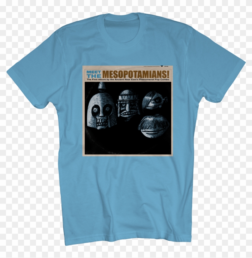 Meet The Mesopotamians On Blue - Active Shirt Clipart