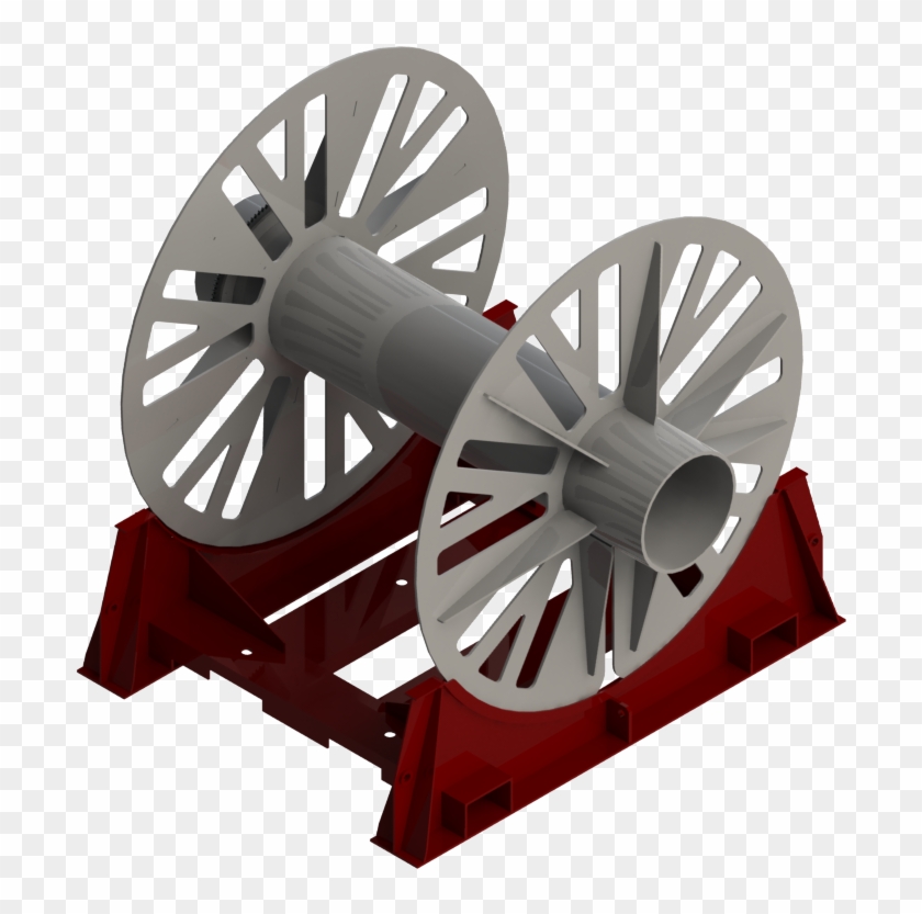 Since We Have Two Rocls Drum Frames, A Cable Can Be - Cannon Clipart #3546388