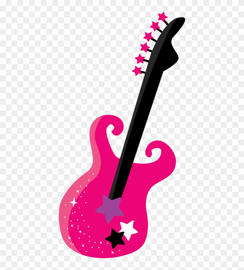 Music Clipart, Craft Images, Cute Images, Photo Boots - Rockstar Guitar Clipart - Png Download #3546858