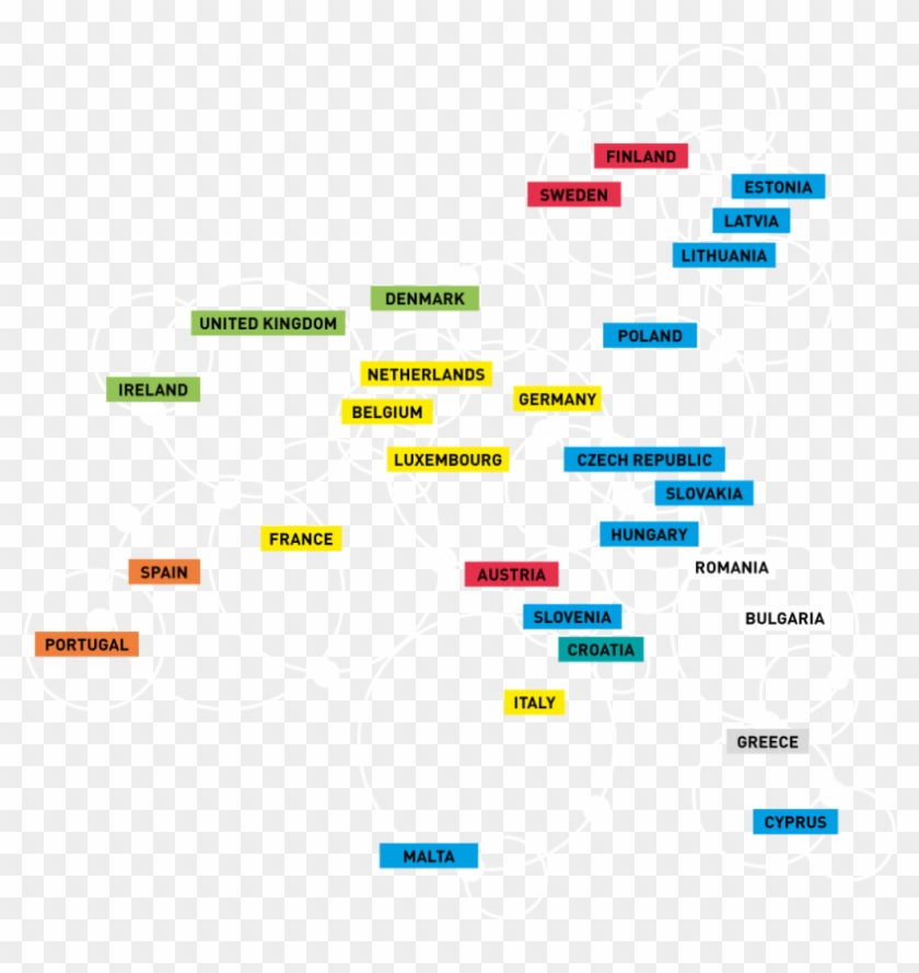 Timeline Showing The Year In Which Each Member State - Години Са Създадени Държавите В Европа Clipart #3546894