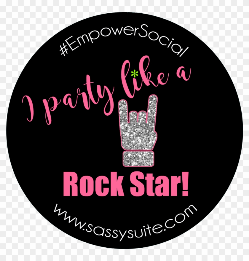 Pink Party Like A Rockstar Clipart #3546955