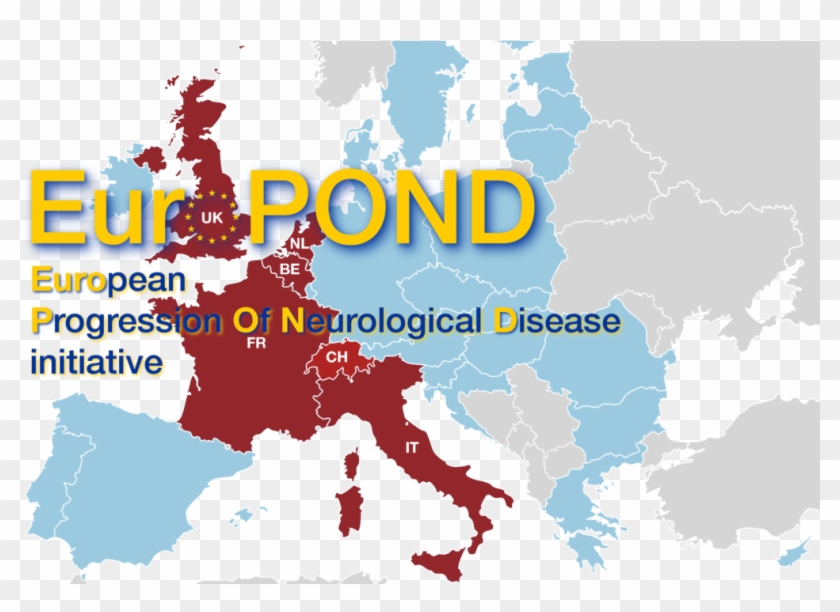 Europond Map - Countries That Speak Italian Clipart