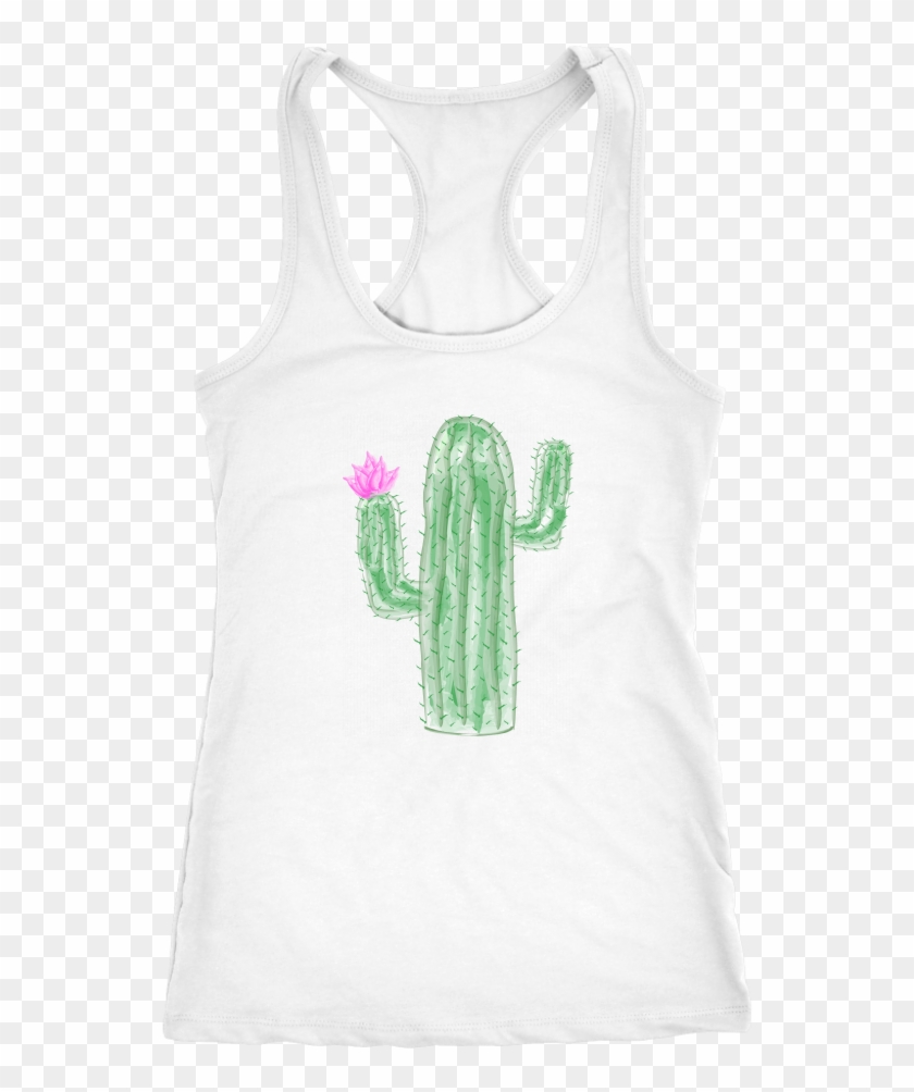 Watercolor Cactus Tank - Active Tank Clipart