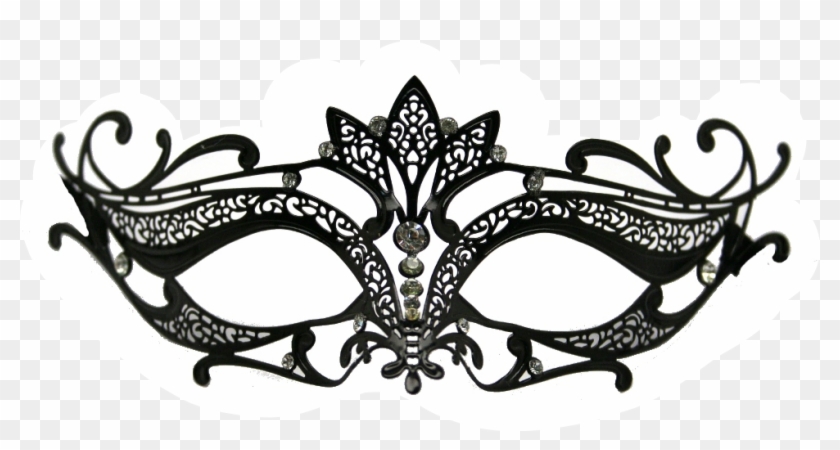 #mask #lace #black #masquerade #costume #halloween - Lace Masquerade Mask Transparent Png Clipart #3547365