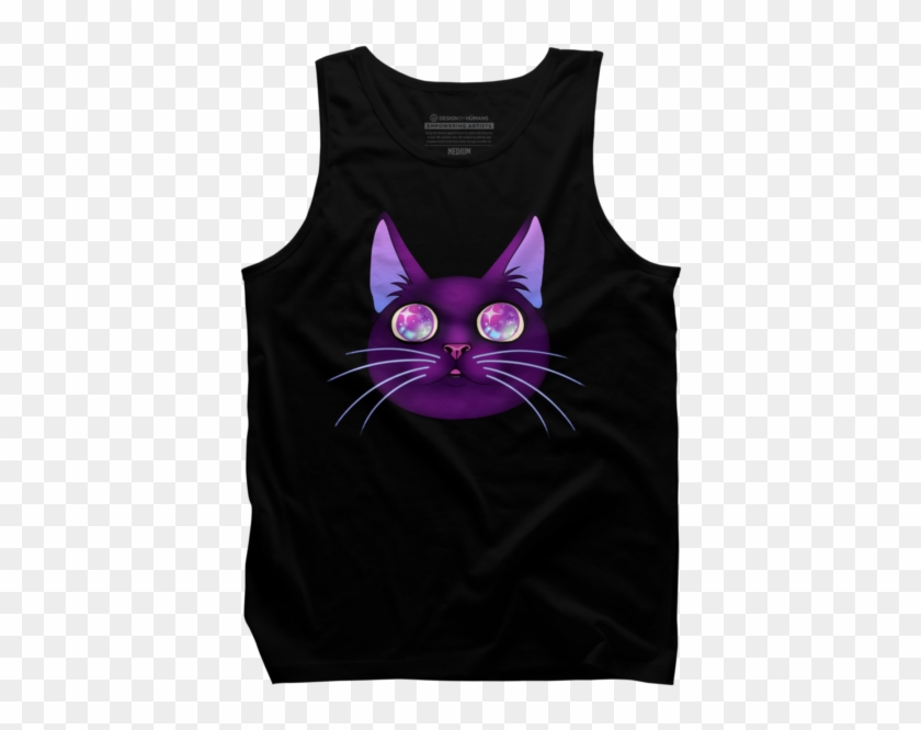 Sparkle Eyes Cat - Cat Yawns Clipart #3547425