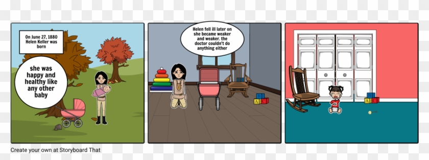 Helen Keller - Cartoon Clipart #3547429