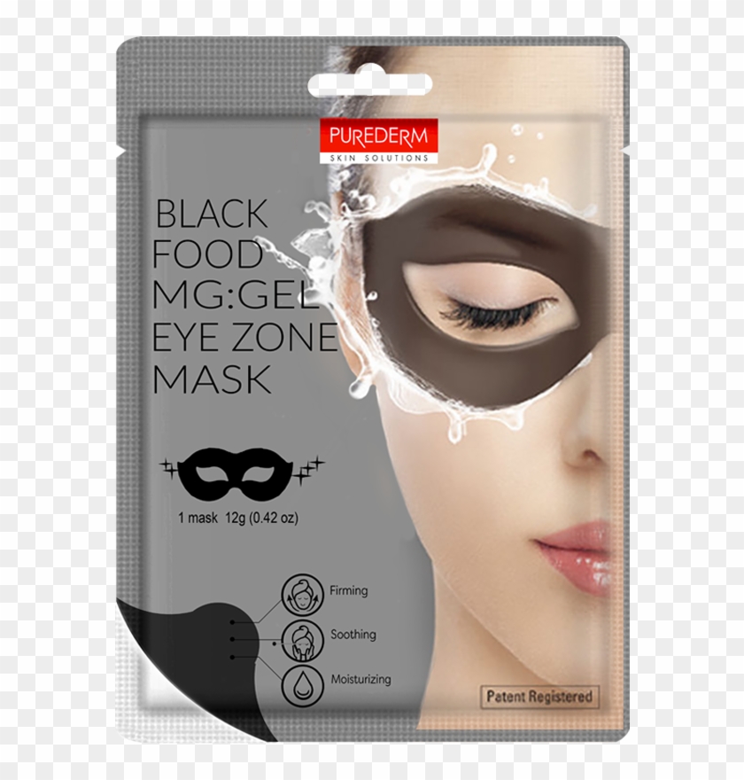 Purederm Black Food Gel Eye Zone Mask Clipart #3547497