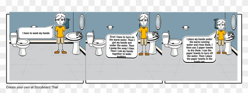 Washing Hands - Cartoon Clipart #3547744