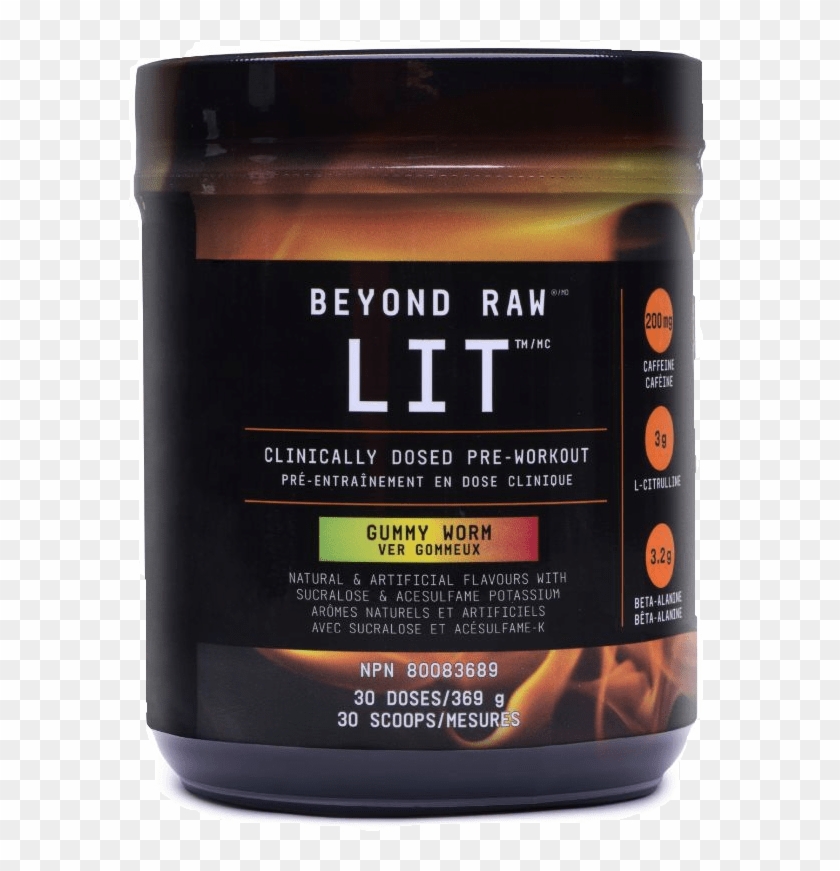 Beyond Raw Lit- Gummy Worm - Gnc Beyond Raw Lit Pre-workout 30 Servings Clipart #3548116