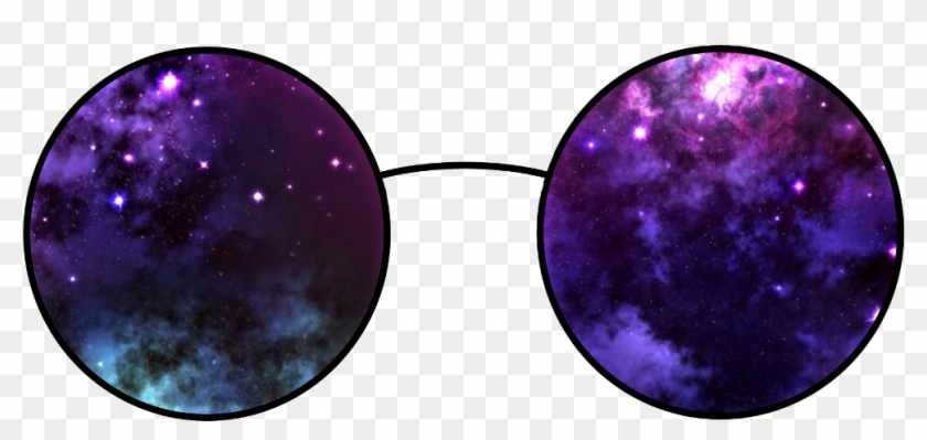 Glasses Galaxy Stars Pink Purple Blue Black Picsart Png