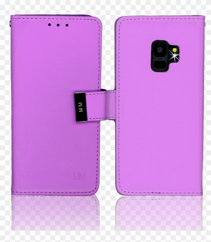 Samsung Galaxy S9 Mm Premium Folio Wallet Purple - Mobile Phone Clipart