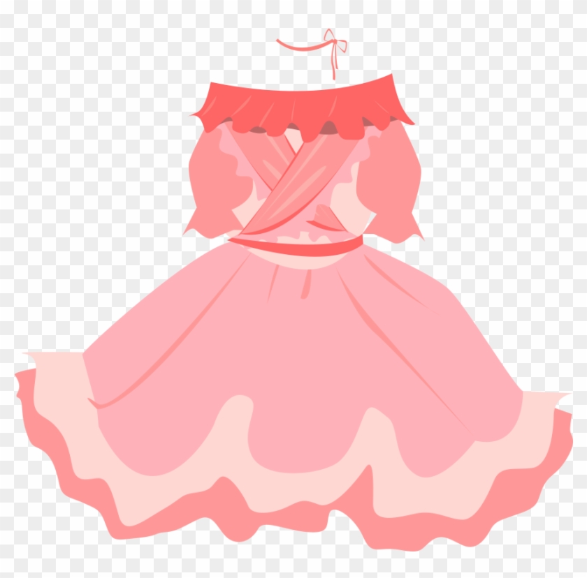 Dress Pink Princess Transprent Png Free Download - 裙子 矢量 图 Clipart #3548330