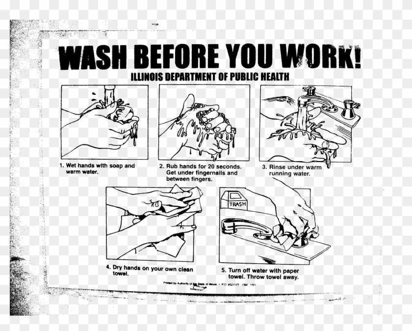 This Free Icons Png Design Of Wash Before You Work - Proper Hand Washing Clipart #3548547