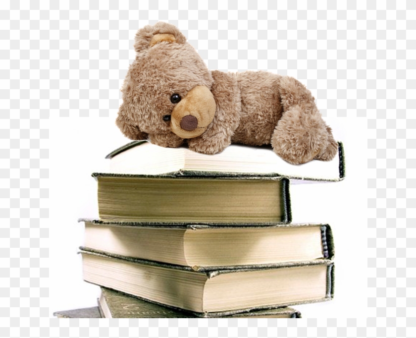 Teddy Bear Clipart Sleepover - Teddy Reading A Book - Png Download