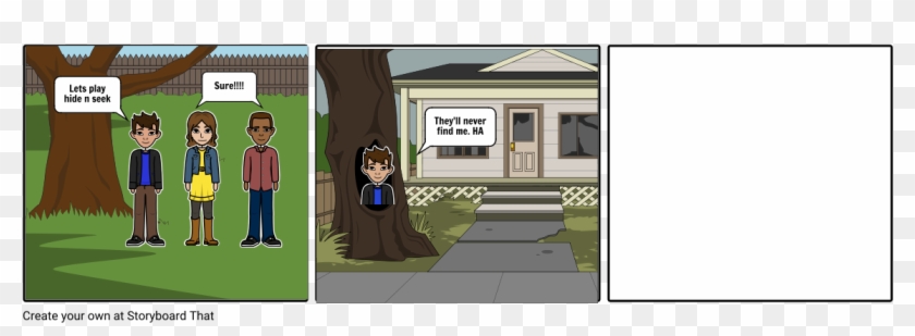 Hide N Seek - Cartoon Clipart #3549222