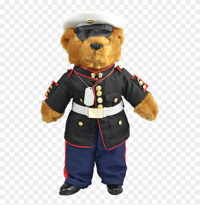 Xl Usmc Teddy Bear In Dress Blue Uniform - Teddy Bear Clipart #3549482