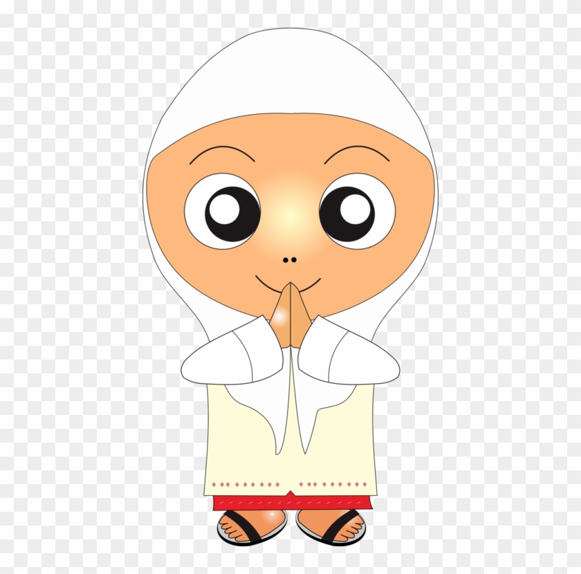 Islam Prayer Dua Quran Child - Pray Muslim Clipart Child - Png Download