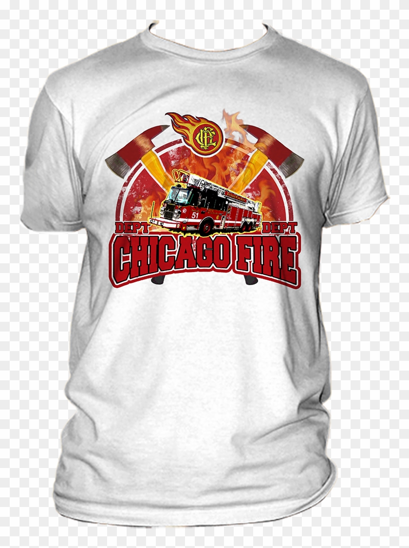 T Shirt Design By Awehh For Chicago Fire Shop - Active Shirt Clipart